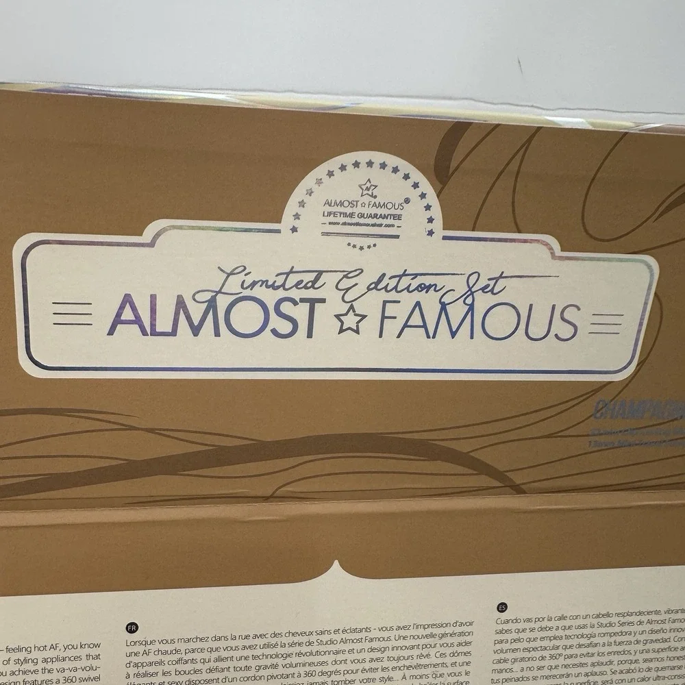Almost Famous limited edition beachy waves 2-Piece Curling iron straightener Set